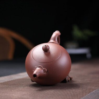 Yixing Zisha Teapot Set [Wishful Xishi] (Zi Ni – 240ml)