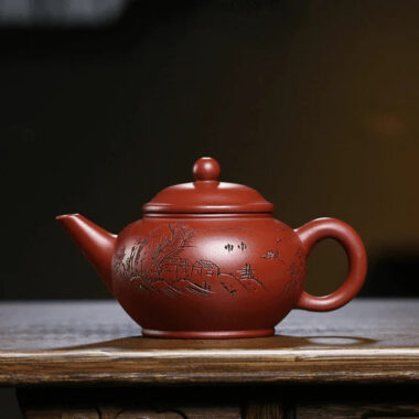 Yixing Zisha Teapot [Shan Jing Shui Ping] (Dahongpao – 210ml)
