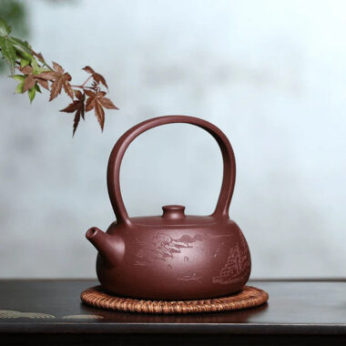 Yixing Zisha Teapot [Shanshui Tiliang] (Zi Ni – 270ml)