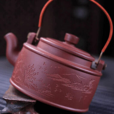 Yixing Zisha Teapot [Shanshui] (Zi Ni – 320ml)