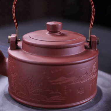 Yixing Zisha Teapot [Shanshui] (Zi Ni – 320ml)