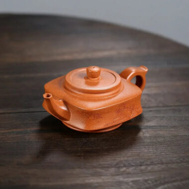 Yixing Zisha Teapot [Sifang Zhou Pan] (Hong Jiang Po Ni – 270ml)