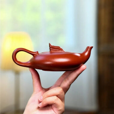 Yixing Zisha Teapot [Smooth & Fine] Painted/Plain (Dahongpao – 200ml)