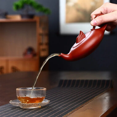 Yixing Zisha Teapot [Smooth & Fine] Painted/Plain (Dahongpao – 200ml)