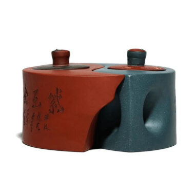 Yixing Zisha Teapot [Tai Chi Bagua] (Qing Shui Ni/Lu Ni – 200ml x 2)