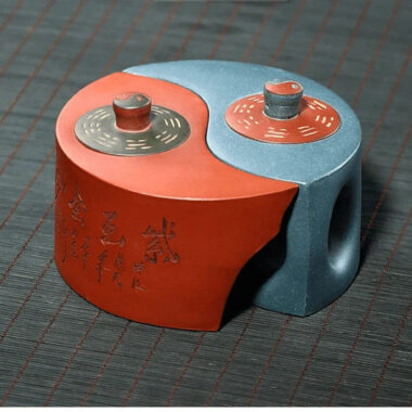 Yixing Zisha Teapot [Tai Chi Bagua] (Qing Shui Ni/Lu Ni – 200ml x 2)