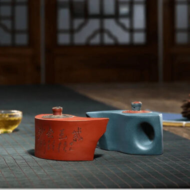 Yixing Zisha Teapot [Tai Chi Bagua] (Qing Shui Ni/Lu Ni – 200ml x 2)