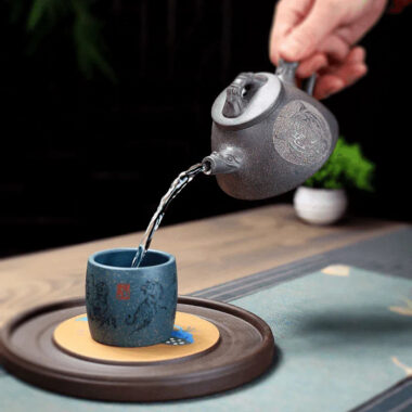 Yixing Zisha Teapot [The King] (Qing Duan Ni – 190ml)