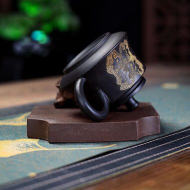 Yixing Zisha Teapot [The Universe] (Hei Zhu Ni – 150ml)