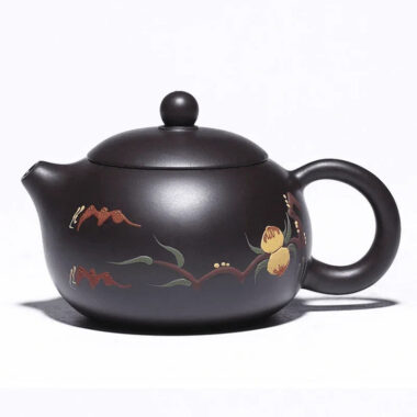 Yixing Zisha Teapot [Xiantao Xishi] (Hei Ni – 250ml)