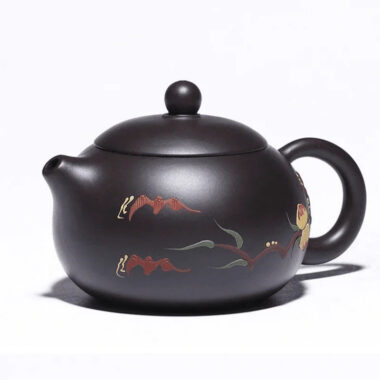Yixing Zisha Teapot [Xiantao Xishi] (Hei Ni – 250ml)