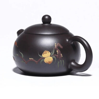 Yixing Zisha Teapot [Xiantao Xishi] (Hei Ni – 250ml)