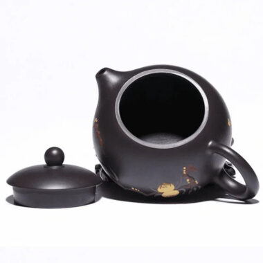 Yixing Zisha Teapot [Xiantao Xishi] (Hei Ni – 250ml)