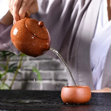 Yixing Zisha Teapot [Xishi Pot] (Long Xue Sha – 230ml)