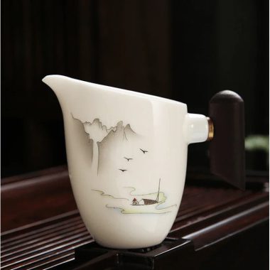 Mutton Fat Jade White Porcelain Tea Gift Set [Shangshan Ruoshui]