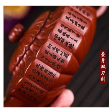 Full Handmade Yixing Zisha Teapot [Lanting Zhoupan] (Long Xue Sha – 320ml)