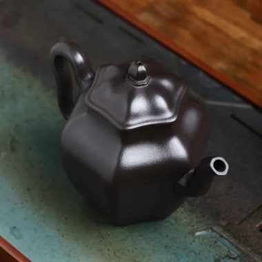 Full Handmade Yixing Zisha Teapot [Liufang Shen Deng Pot] (Shi Huang – 260ml)