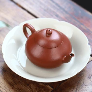 Full Handmade Yixing Zisha Teapot [Pear Pot] (Zhu Ni – 150ml)