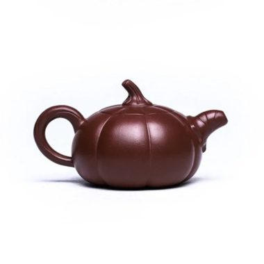 Full Handmade Yixing Zisha Teapot [Pumpkin] (Zi Ni – 380ml)