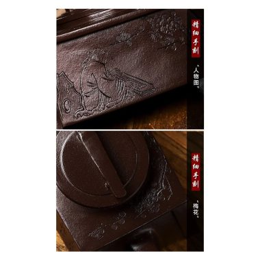 Full Handmade Yixing Zisha Teapot [Qin Zun] (Lao Zi Ni – 450ml)