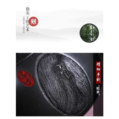 Full Handmade Yixing Zisha Teapot [Xiang Yun Xishi] (Shenjing Mo Lu Ni – 430ml)