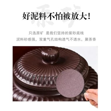 Full Handmade Yixing Zisha Teapot [Xin Jing De Zhong] (Zi Jia Ni – 350ml)