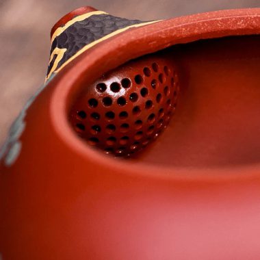 Yixing Zisha Teapot [Pine Needle Xishi] (Dahongpao – 260ml)