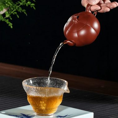 Yixing Zisha Teapot [Pumpkin Pot] (Dahongpao – 200ml)