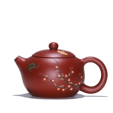 Yixing Zisha Teapot Set [Plum Blossom Xishi] (Dahongpao – 260ml)