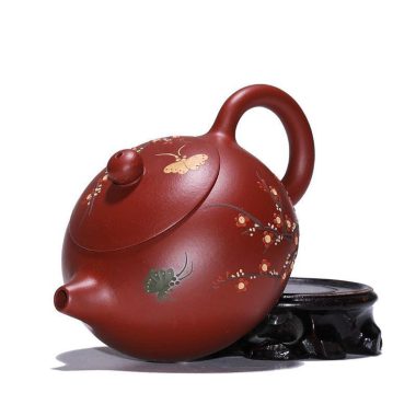 Yixing Zisha Teapot Set [Plum Blossom Xishi] (Dahongpao – 260ml)