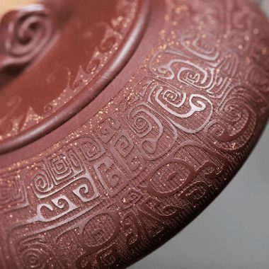 Yixing Zisha Teapot [Xiangyun Bian Piao] (Zi Ni – 320ml)
